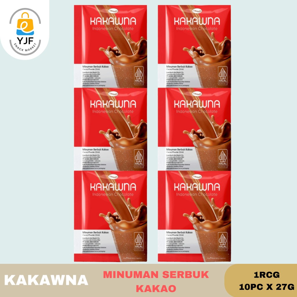 

Kakawna Chocolate Drink Powder 27g -1RCG/10PCS / Minuman Serbuk Kokoa/ Bubuk / Cokelat / Coklat