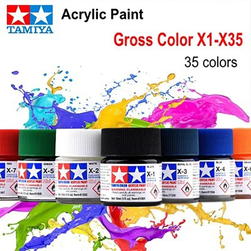

Tamiya Paint X1-X23 10ml Gross Colors For Assembly Model Building Tool DIY Water-Soluble Acrylic Painting