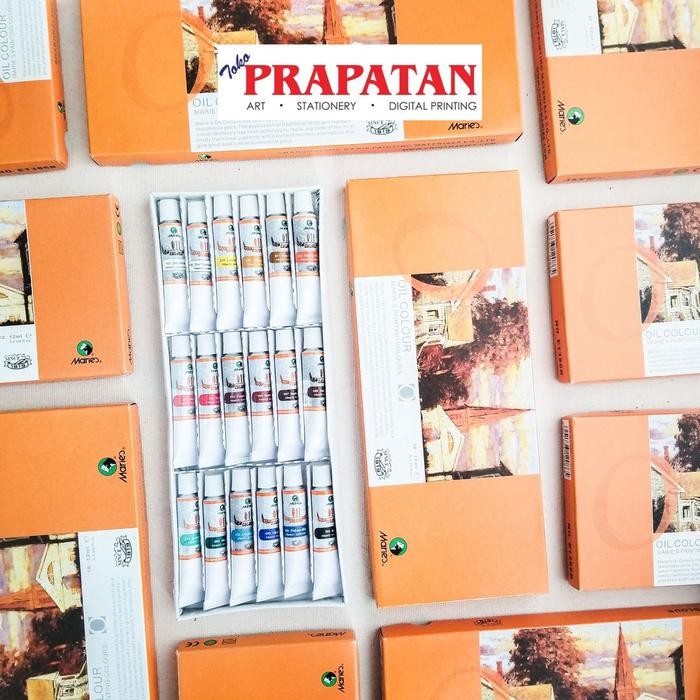 

Maries Oil Colour set / Cat Minyak Maries set (12/18x12ml) - 18x12ml