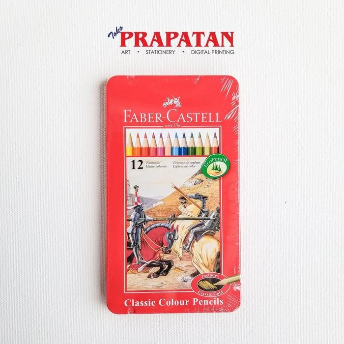 

Pensil Warna Classic Faber Castell 12 Warna Tin Case 11-58-44 / Colour Pencils - Warna