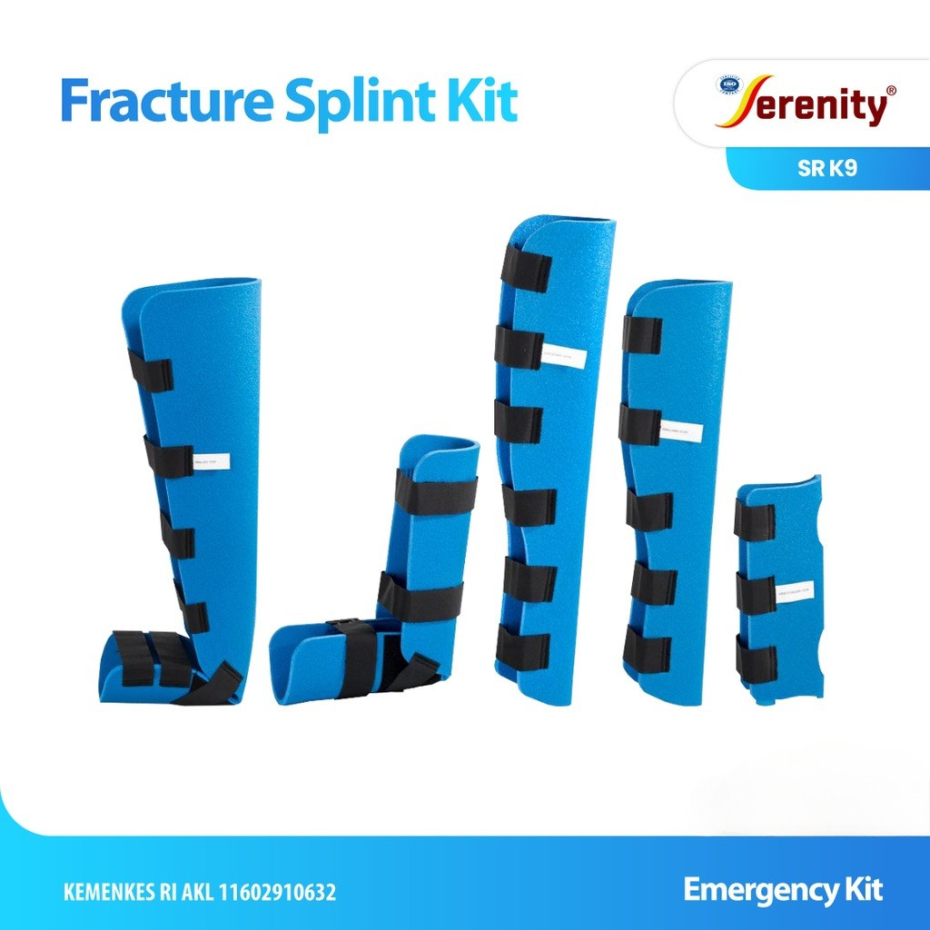 Serenity SR K9 Splint Kit Ortopedi | Penyangga Tangan & Kaki | Dewasa & Anak