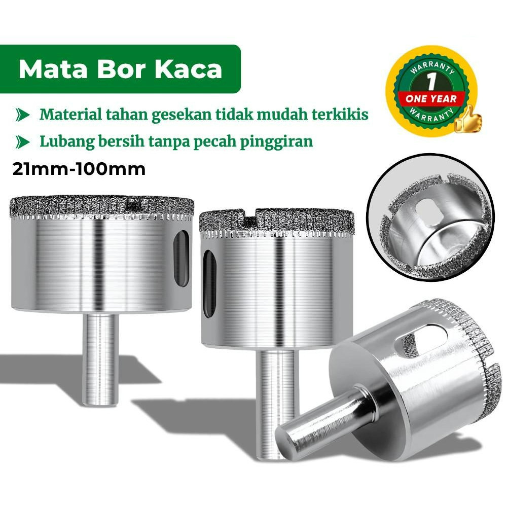 Alat Pemotong Lubang Kaca Keramik Marmer Granit Berlapis Intan Tahan Lama , (6mm-20mm)/FEIBAO