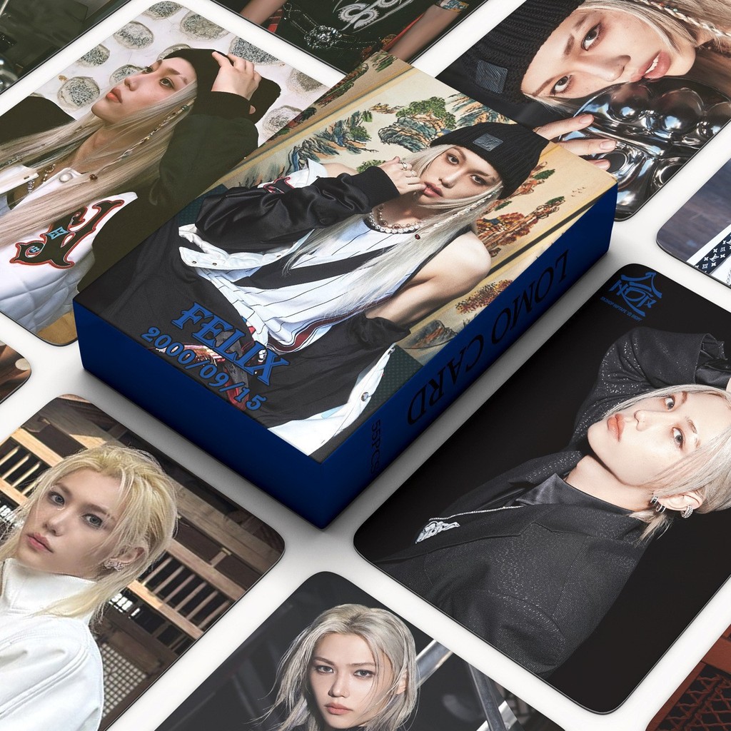 

New 55Pcs/Set Kpop New Album HOP Photo Card FELIX HYUNJIN Bangchan I.N Photocards Korean Star Card Fans Collection Cards Gift