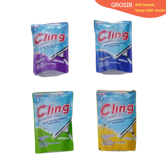 (1pcs) Cling Pembersih Kaca Refill Isi Ulang Cairan pembersih kaca 400ml All Variant