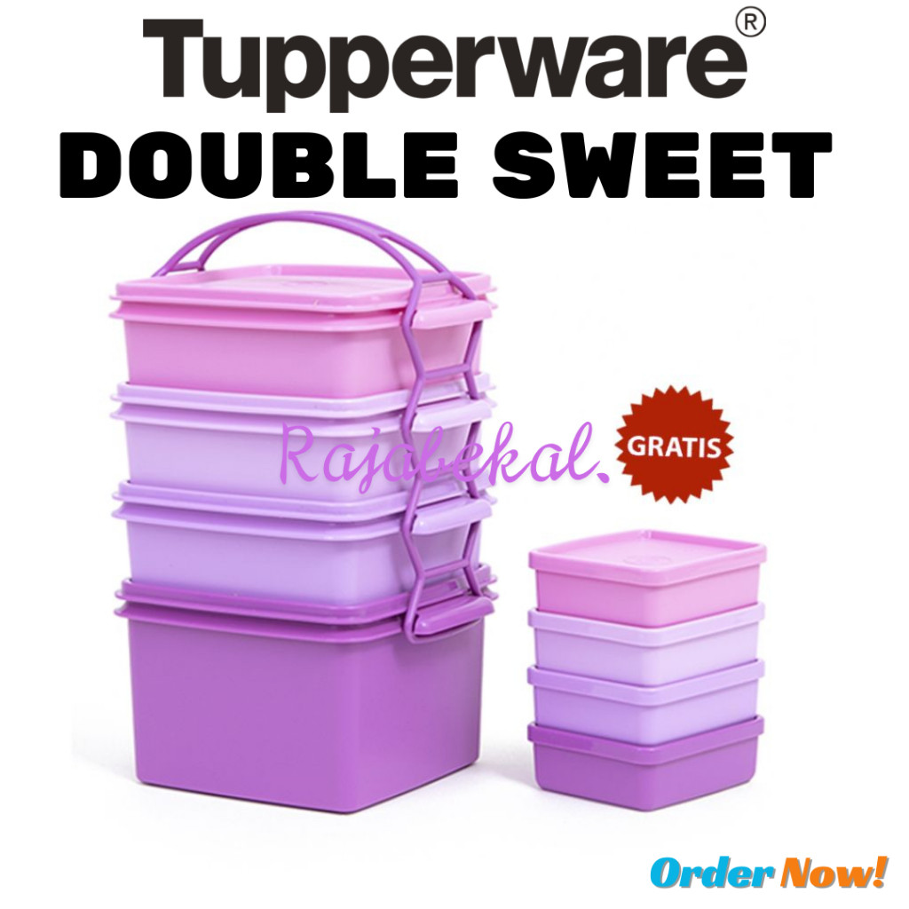 [BIG SALE] PROMO Tupperware Double Sweet Rantang 4 Susun