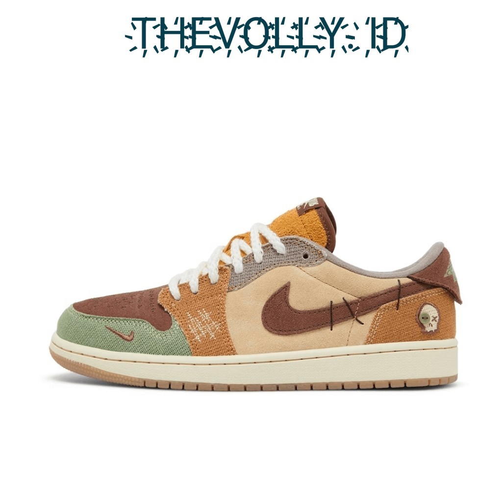 Sepatu Nike Air Jordan 1 Retro Low Og Zion Williamson Voodoo BNIB Original / Sneakers Pria
