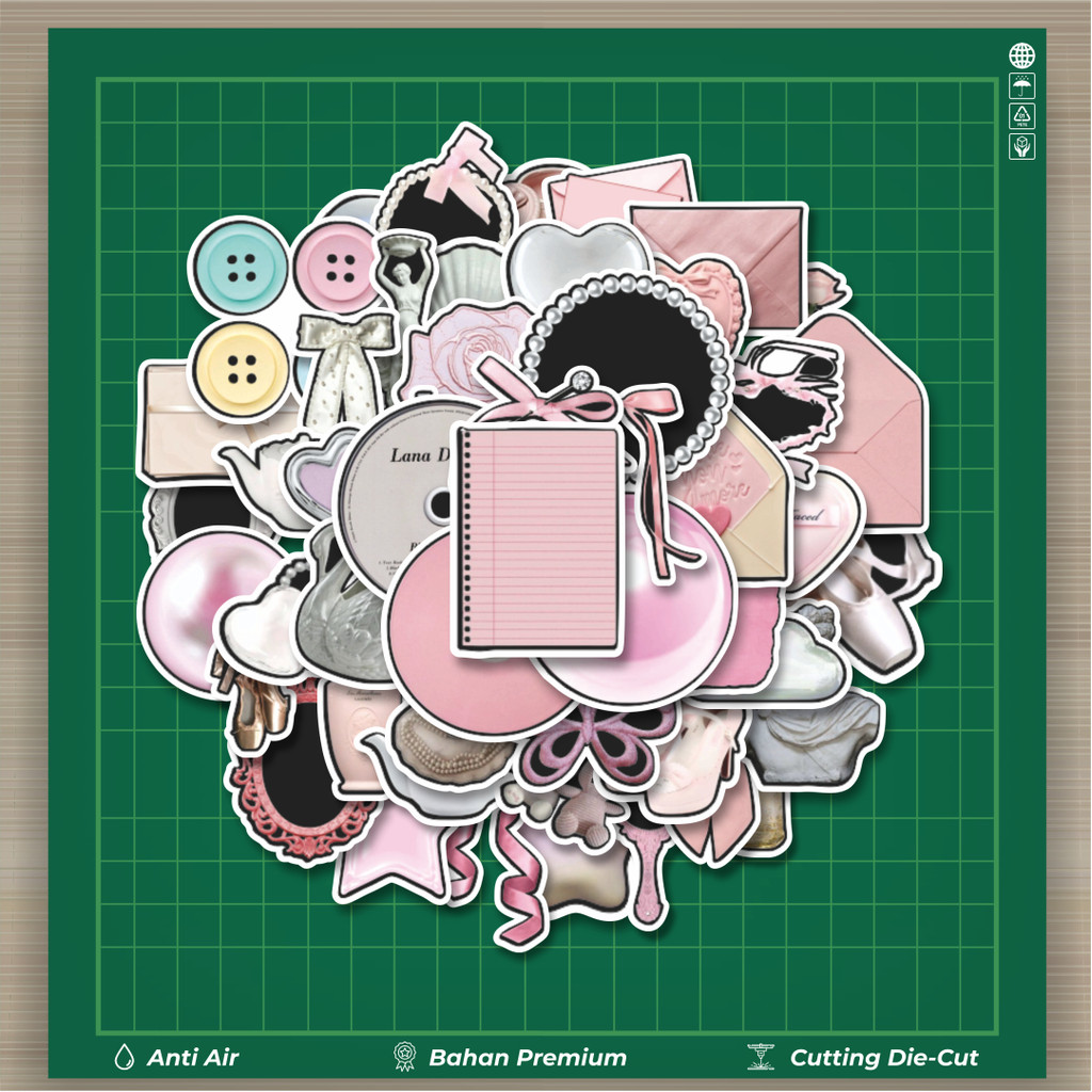 

HOT 50 PCS STIKER Stiker Coquette Retro Aesthetic Mix 1 Stiker Fashion Cars Decal Dingin Kartu Album Custom Vinyl Anti Air- Sticker Aesthetic Buku Journal Koper Casing HP Tablet Laptop Helm Motor Botol Minum