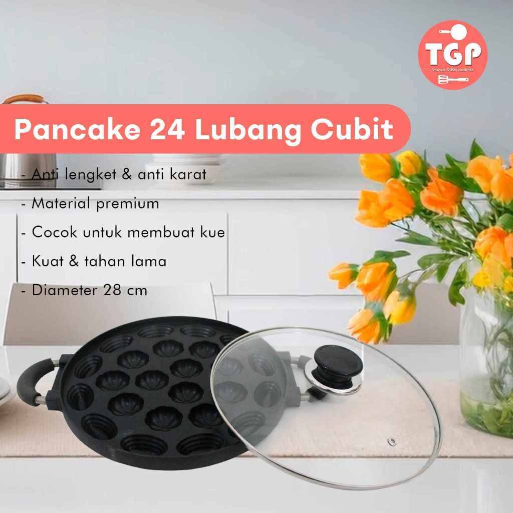 CETAKAN LOYANG KUE CUBIT 24 LUBANG IDOLA DAN TUTUP KACA