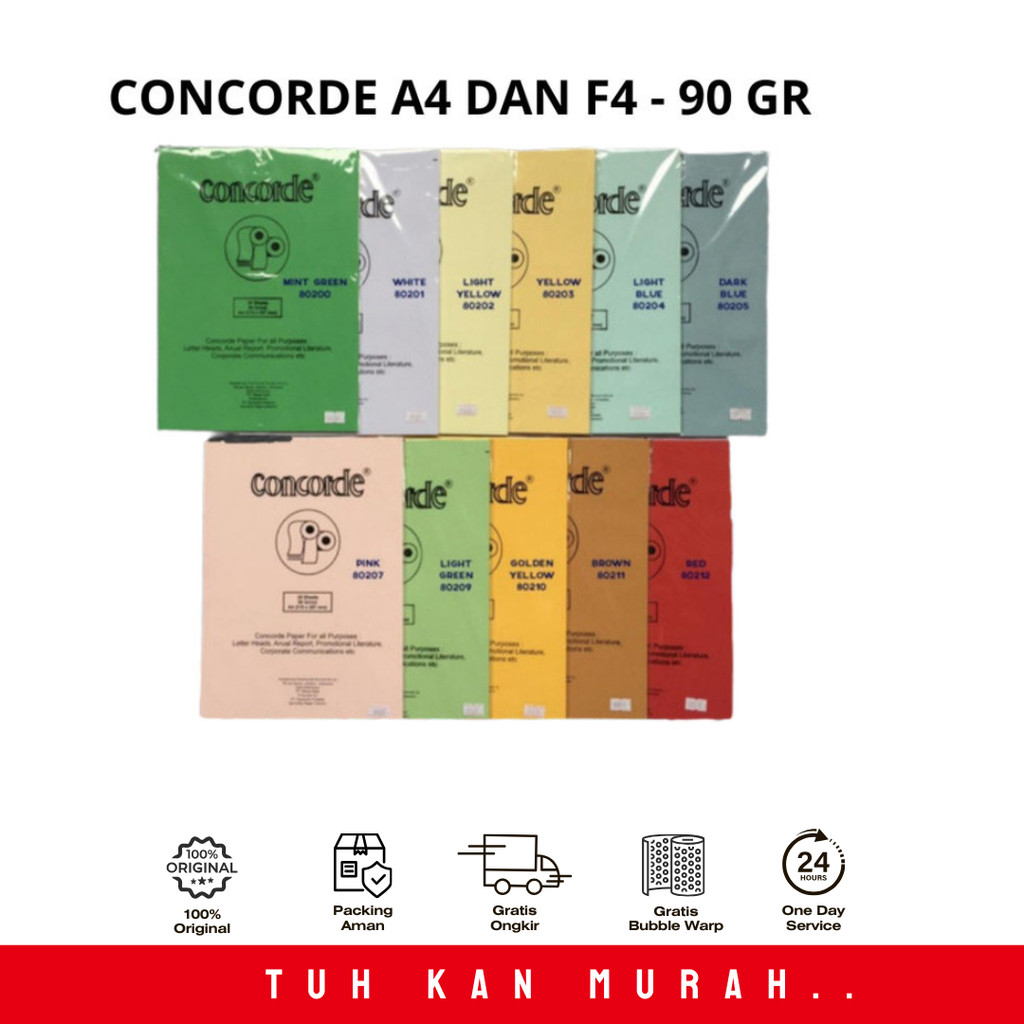 

CONCORDE PAPER LAID 90GR A4 (21x29.7) ISI 20 LEMBAR/NAVY BLUE