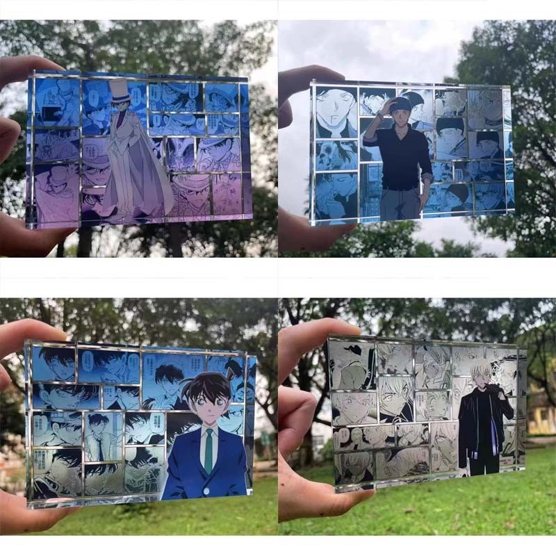 Detective Conan Acrylic Stand Model Plate Anime Figure Conan Edogawa Mouri Ran Creative Desktop Deco