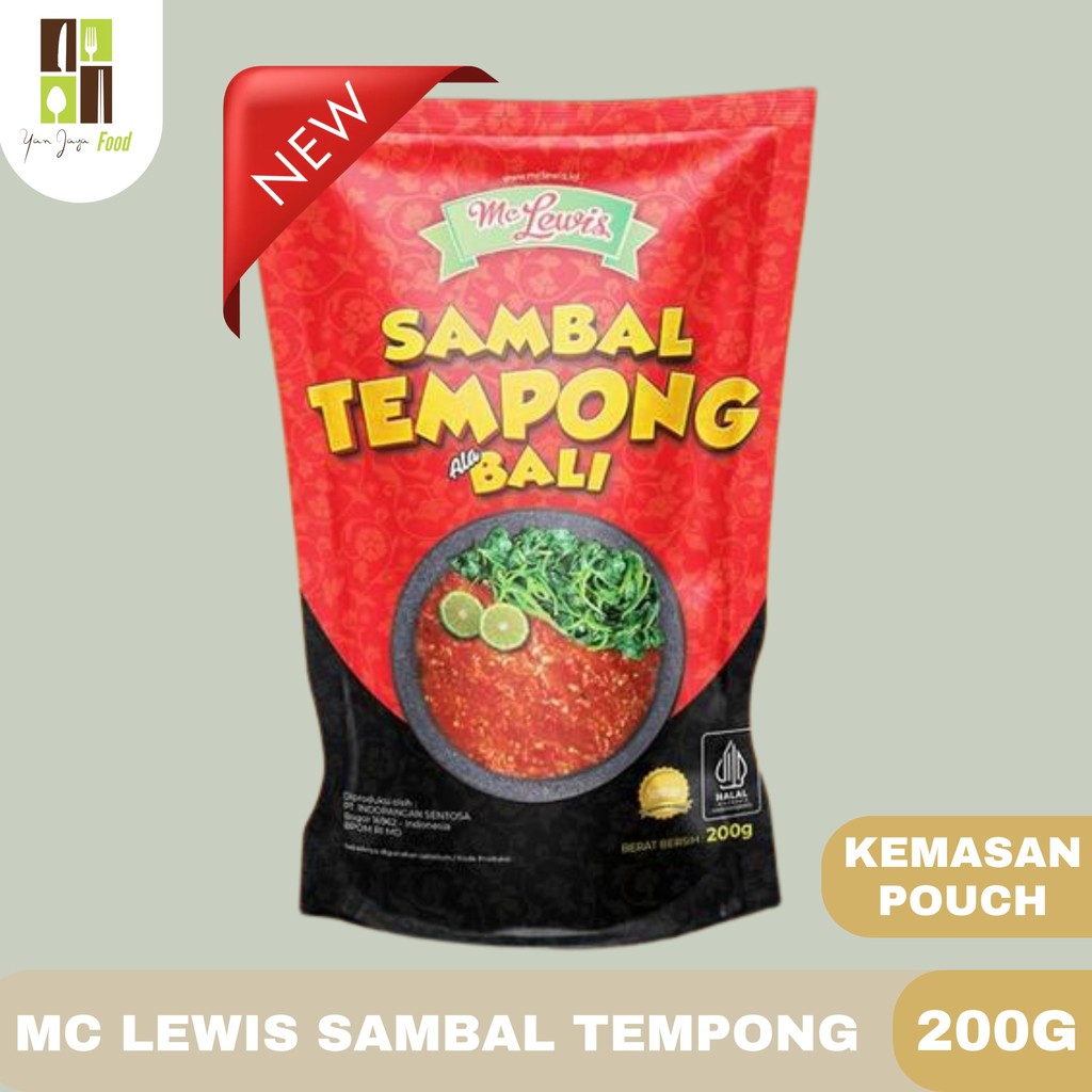 

Mc Lewis Sambal Tempong Khas Bali 200 G / Kemasan Pouch 200 G / Sambel / Saus Sambal