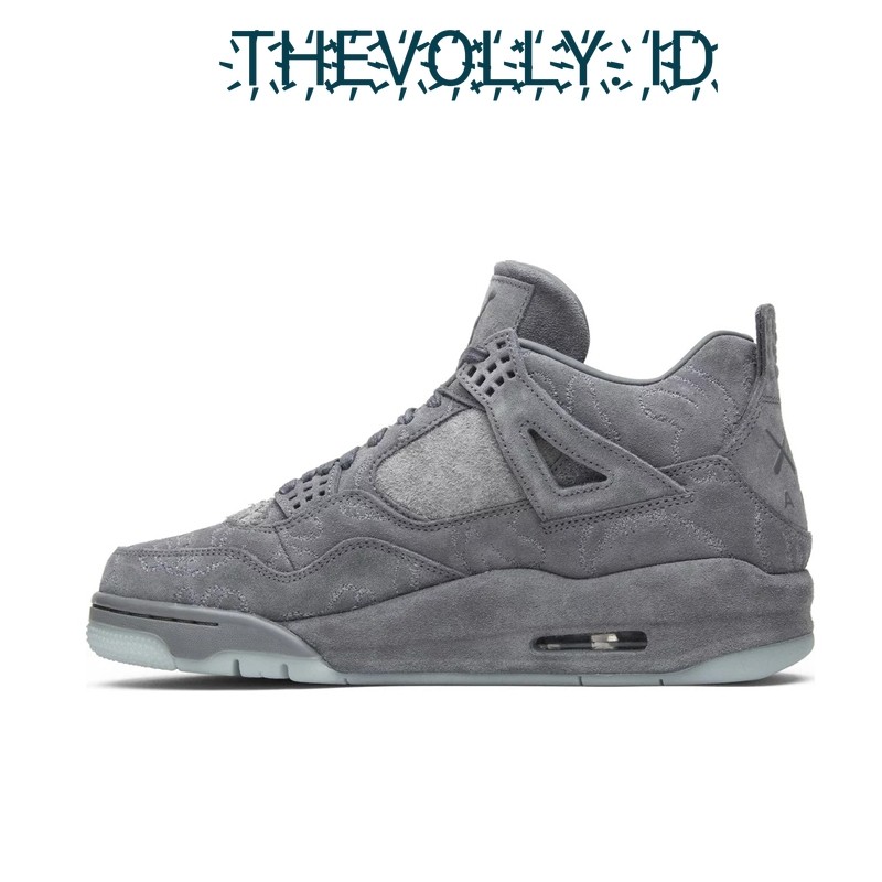 Sepatu Nike Air Jordan Retro 4 KAWS Cement Grey BNIB Original / Sneakers Pria