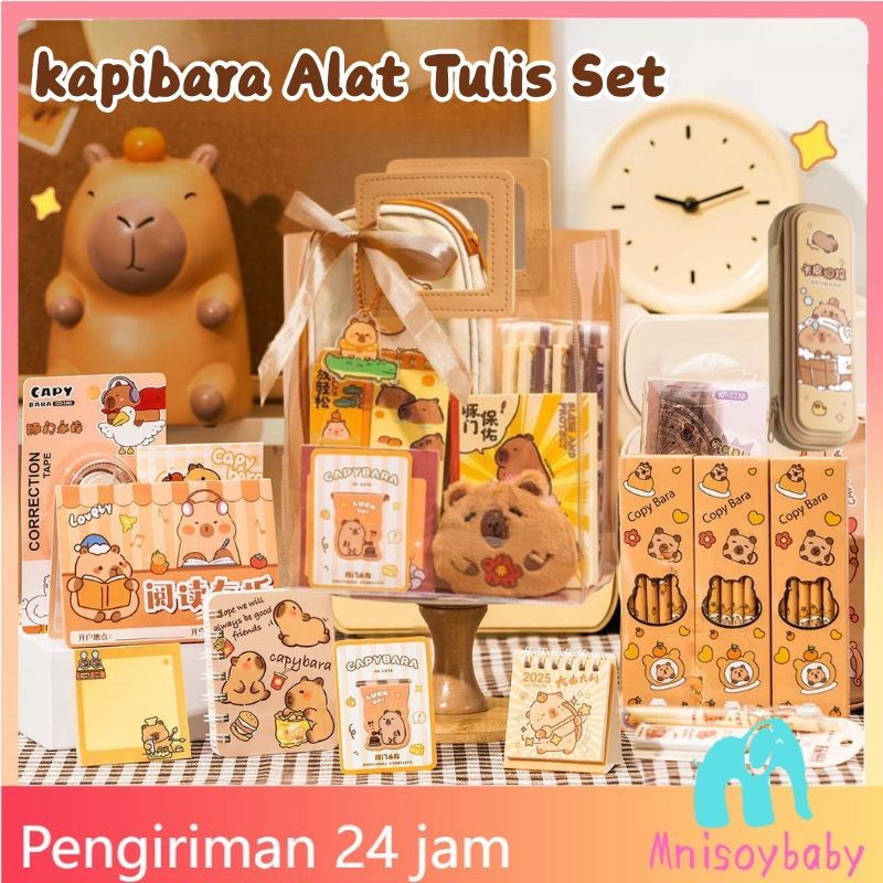 

[Penjual Lokal] Set Alat Tulis kapibara Buku Catatan Siswa Capibara Paket Hadiah Alat Tulis Mewah Hadiah Ulang Tahun Anak