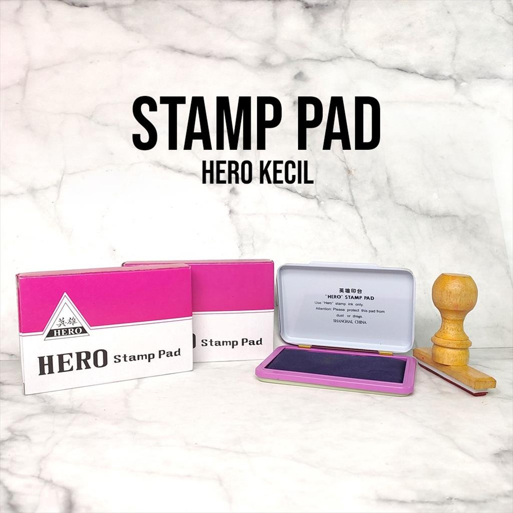 

♚Stamp pad Bak stempel KECIL+tinta no.3 /Bantalan stempel Hero♚