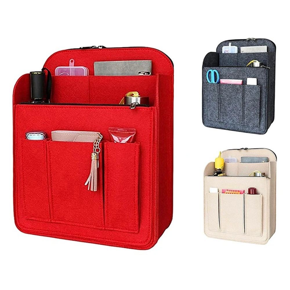 Multi-Pocket Insert Bag Organizer for Longchamp Backpack Storage Bag Felt Backpack Inner Bag Liner B