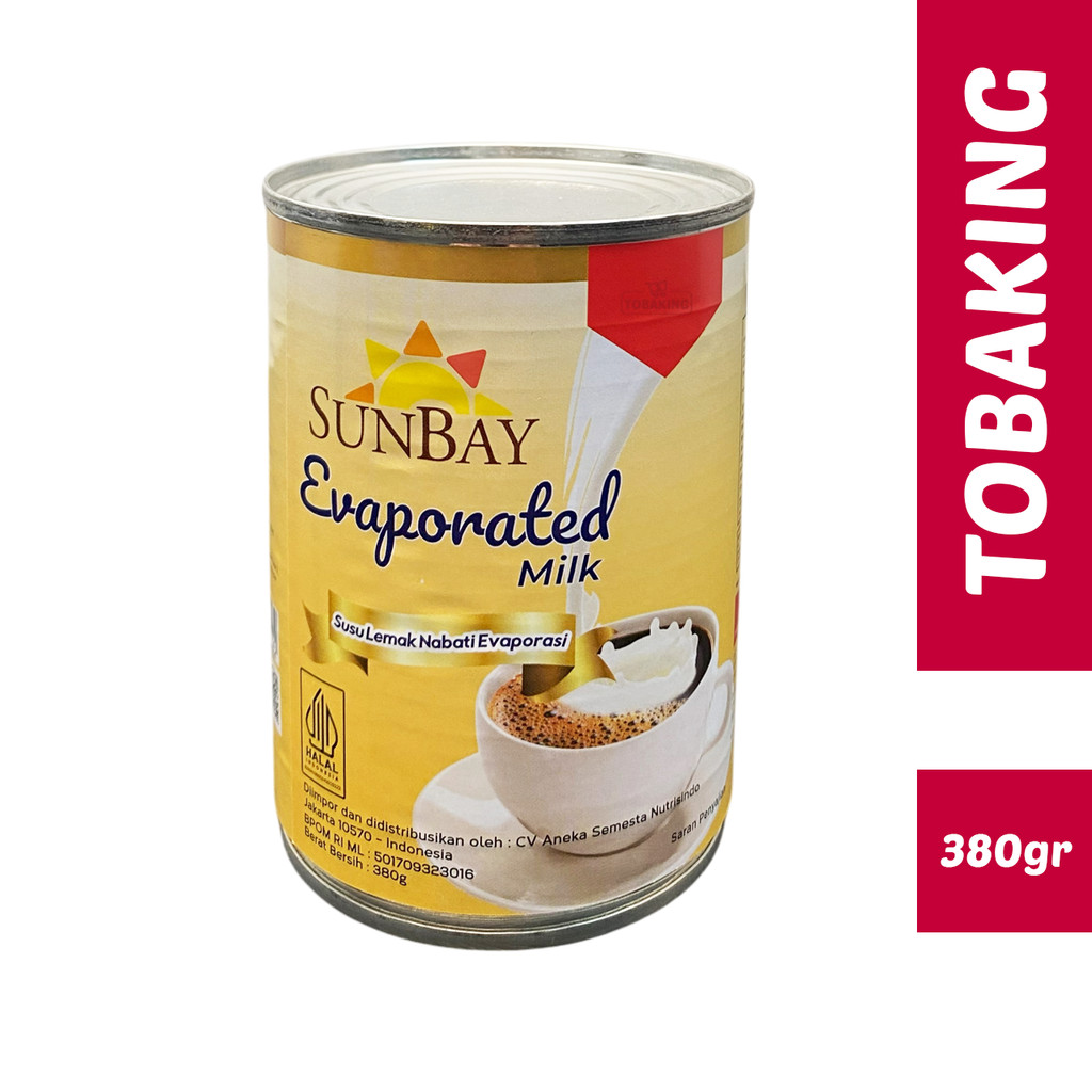 

Sunbay Evaporated Milk 380gr Susu Lemak Nabati Evaporasi