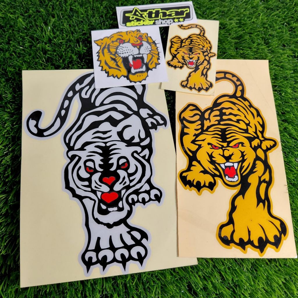 stiker Harimau sticker cutting motor mobil