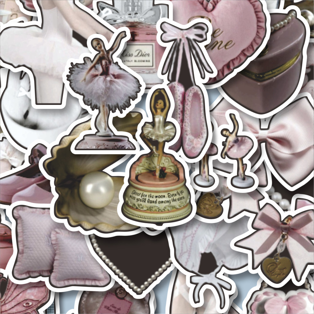 

100PCS Lucu Stiker Coquette Retro Aesthetic Mix 2 Stiker Aesthetic Stiker Anti Air Stikers Berperekat Waterproof sticker decal buat Motor Helm Buku Journal Koper Casing HP Laptop Botol Minum Hadiah anak