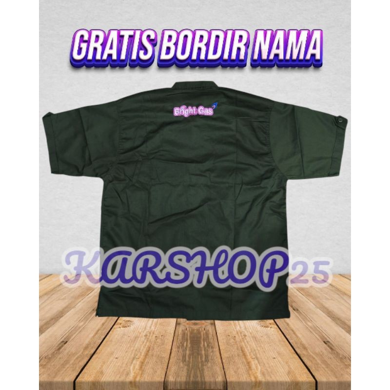 KEMEJA MY PERTAMINA ELPIJI LENGAN PENDEK TERBARU KEMEJA BRILIGHT GAS TERBARU BAJU BRILIGHT GAS BEST 