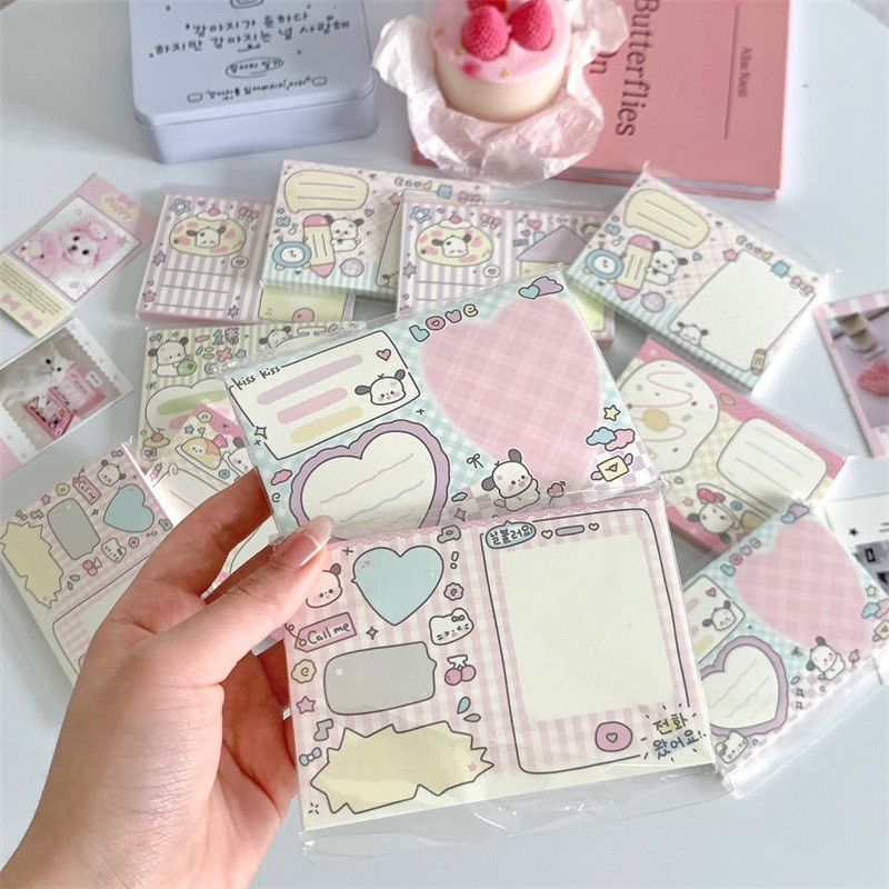 

MINKYS 50 Sheets Kawaii Cartoon Memo Pads Paper To Do List Journal Note Paperlaria DIY Material Stationery