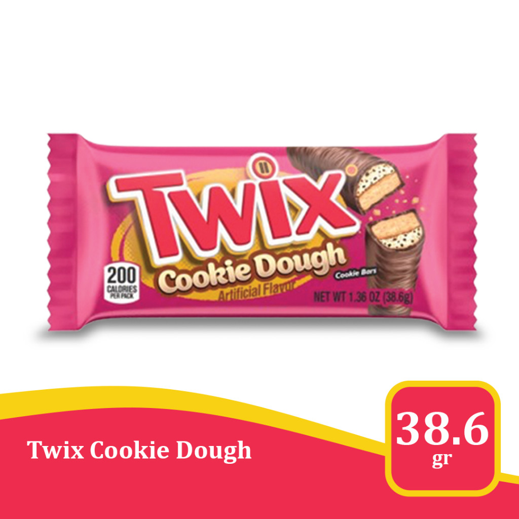 

Twix Cookie Dough 38gr / 1.41oz – Cokelat Isi Kue & Biskuit Renyah