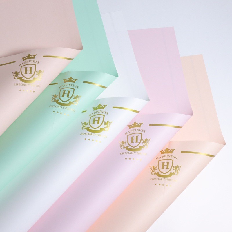 

Medok Paper - Kertas Buket Crown List Gold Bunga Cellophane Flower Wrapping Paper Solid Ecer Perlembar KB6117