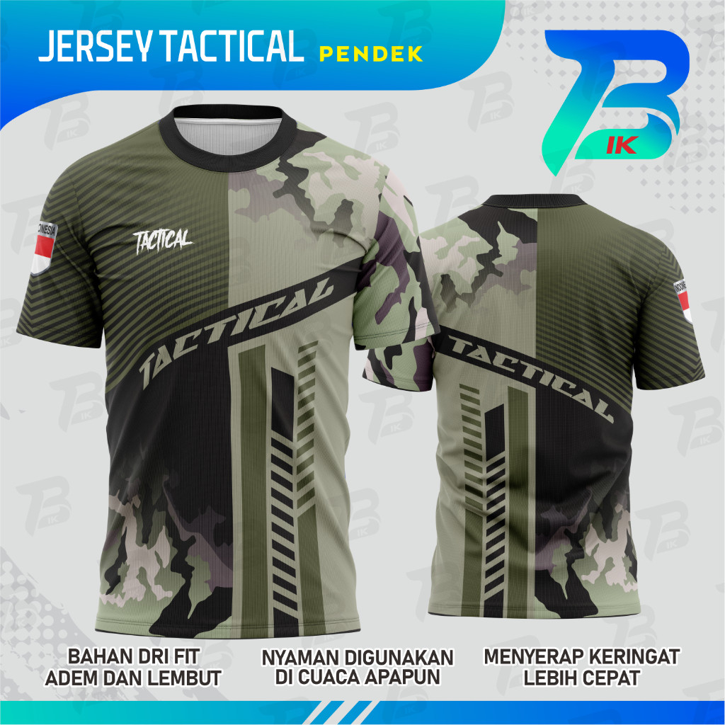 JERSEY TACTICAL LENGAN PENDEK / KAOS OBLONG TACTICAL FULLPRINTING / JERSEY TACTICAL DRYFIT PREMIUM