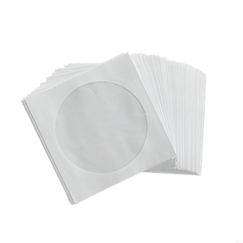 

AXYF 100Pcs Anti-scratch Sleeves Quality Paper Storage Bags 8/12cm Blu-ray Envelope
