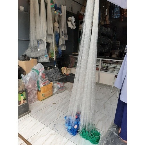 Jaring Ikan Siap Pakai Senar 0,25mm panjang 50m penangkap ikan Pemberat timah | Jaring ikan bentang