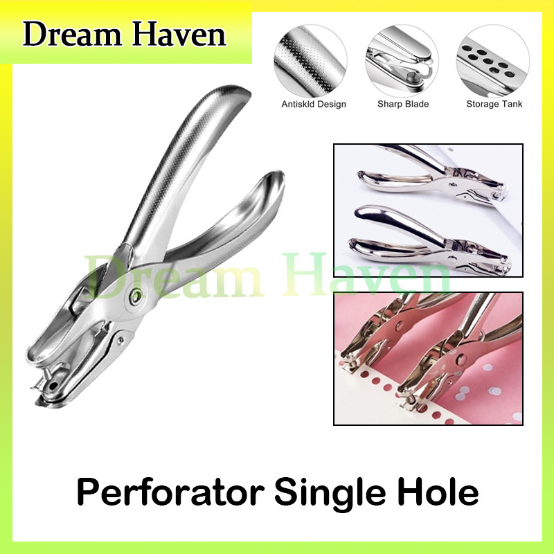 

3mm Hand One Hole Punch/Perforator Single Hole/ Pembolong Kertas Satu Lubang