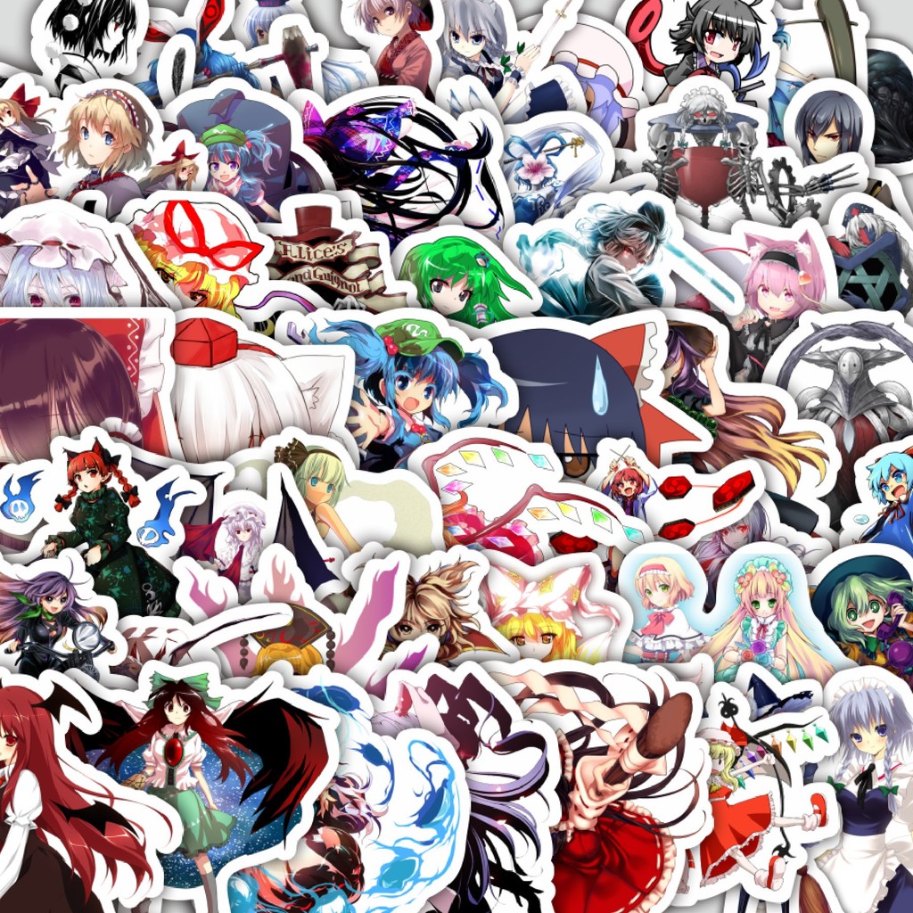 

Stiker Cutting Pack Stiker Game Series Touhou Project Karakter Mix 5 Isi 100Pcs Series Aesthetic Lucu Keren Untuk Koper Bahan Vynil