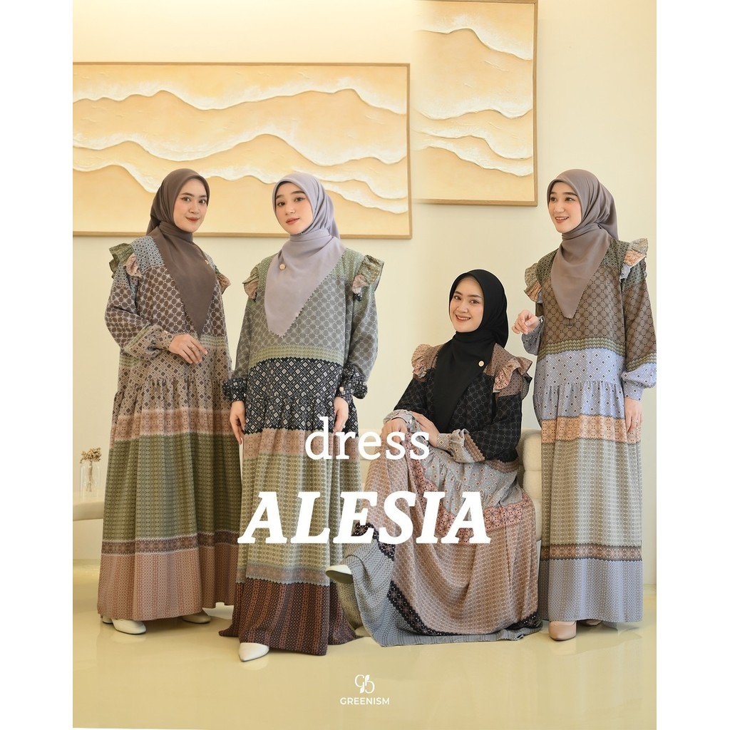 GREENISM | ALESIA DRESS WANITA | READY STOK
