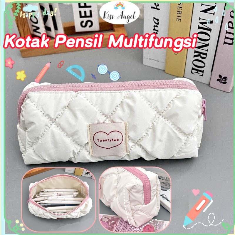 

Kotak Pensil Lucu Kapasitas Besar Aesthetic Multifungsi Untuk Sekolah Dan Makeup