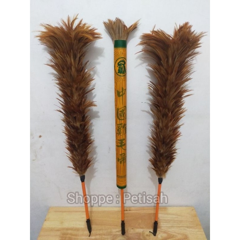 TERLARISKemoceng Bulu Ayam Jumbo Premium Import Size M / Bulu Ayam Pembersih Debu / Feather Duster /