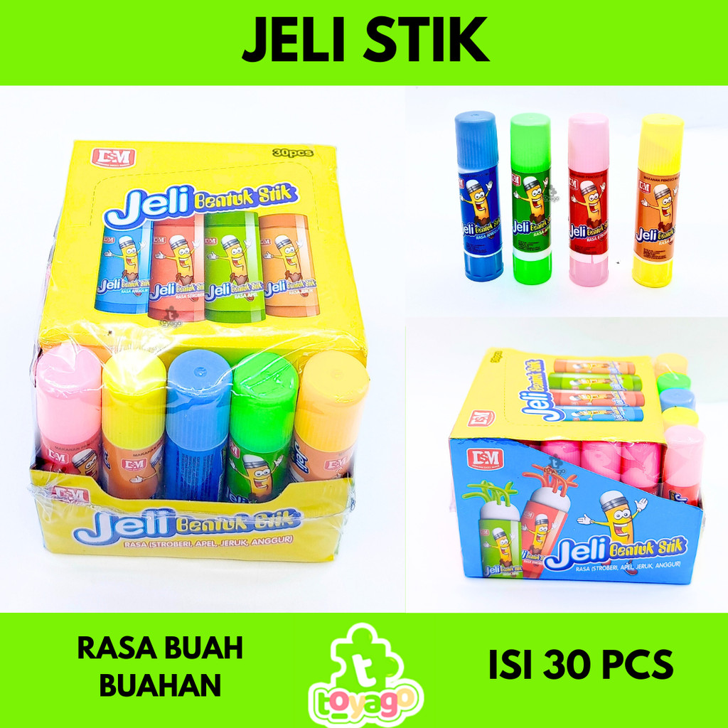 

Permen jelly stik putar glue stick aneka buah grosir murah