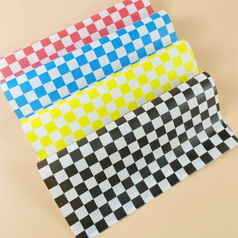 

100 Pieces of Absorbent Paper Sandwiches, Burgers, Fries Fried Food Wrappers Plate Mats Waxed Paper and Baking Paper Oil Paper