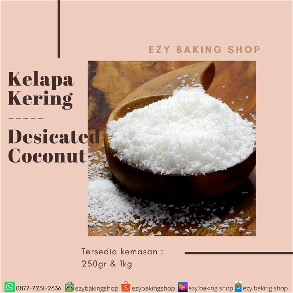 

Kelapa Kering REPACK 250gr/ Tepung Kelapa Kering / Desiccated Coconut