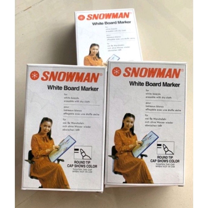 

Spidol Whiteboard Snowman Bg-12 ( 1pak/12pcs )