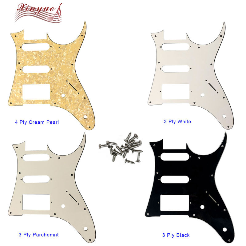 Xin Yue Custom Guitar Parts -For 10 Hole Screws MIJ Ibanez RGX40 Guitar Pickguard Humbucker HSS Pick