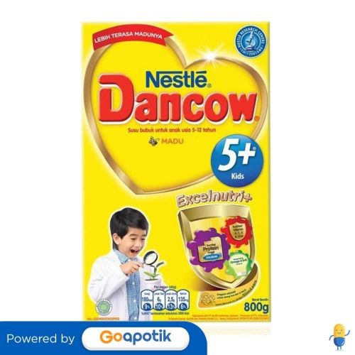 

Dancow 5+ Excelnutri+ Usia 5-12 Tahun Rasa Madu 800 Gram Box