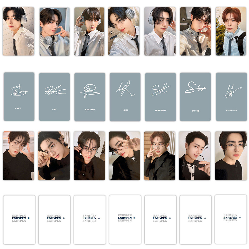 

7Pcs/Set Boy Idol New Album Series Lomo Cards SUNGHOON SUNOO NI-KI JUNGWON HEESEUNG JAY JAKE HD Photocards Fans Gifts