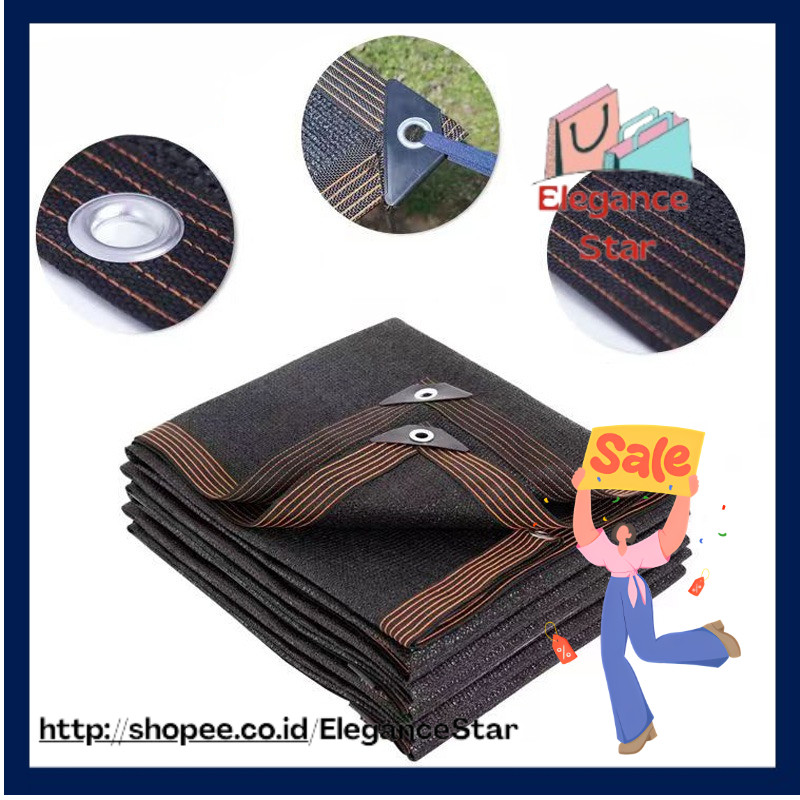 12PIN black shading net, UV resistant plant coverage net, garden shading shed, pavilion shading shed