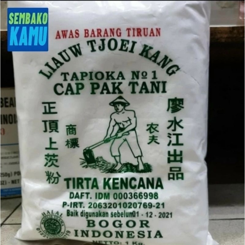

Tepung Tapioka Pak Tani Liauw Tjoei Kang Asli 1 kg
