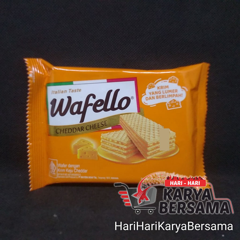 

MAKANAN RINGAN SNACK WAFELLO WAFER CHEDDAR CHEESE 38GR