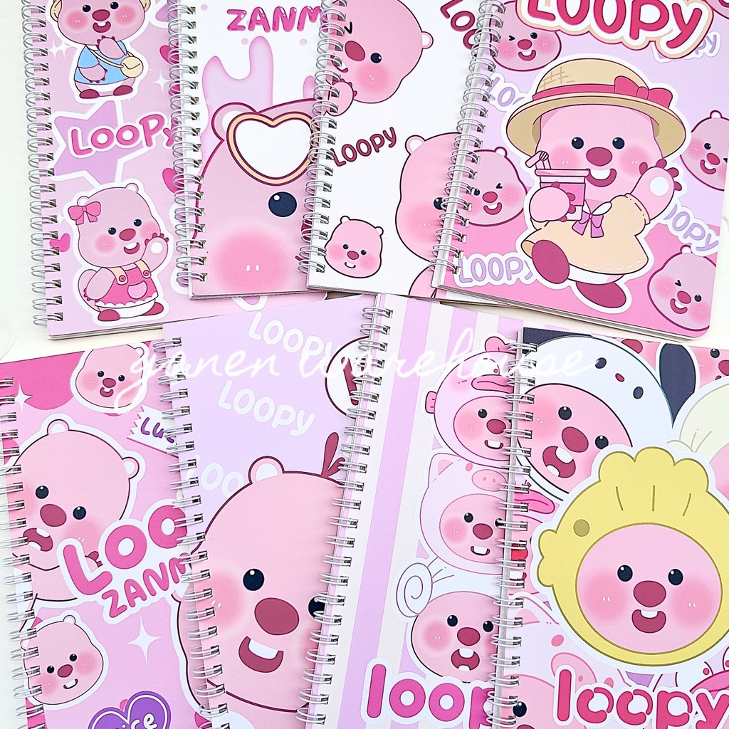 

[GW] Random A5 1pcs LOOPY Buku Tulis Sekolah Notebook Pororo