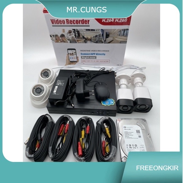 PAKET DVR KIT 4ch Full 5MP / apket kit 6CH /  paket kit 8CH / Paket kit 16CH paket dvr kit 4channel 