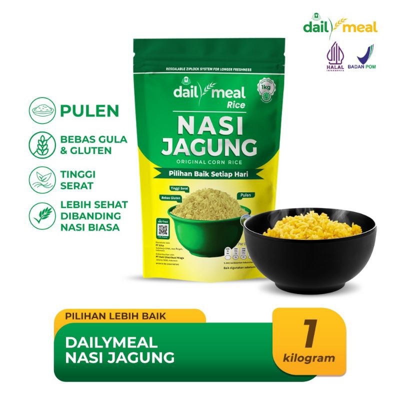 

New DailyMeal Rice Beras Nasi Jagung 1 KgPremium
