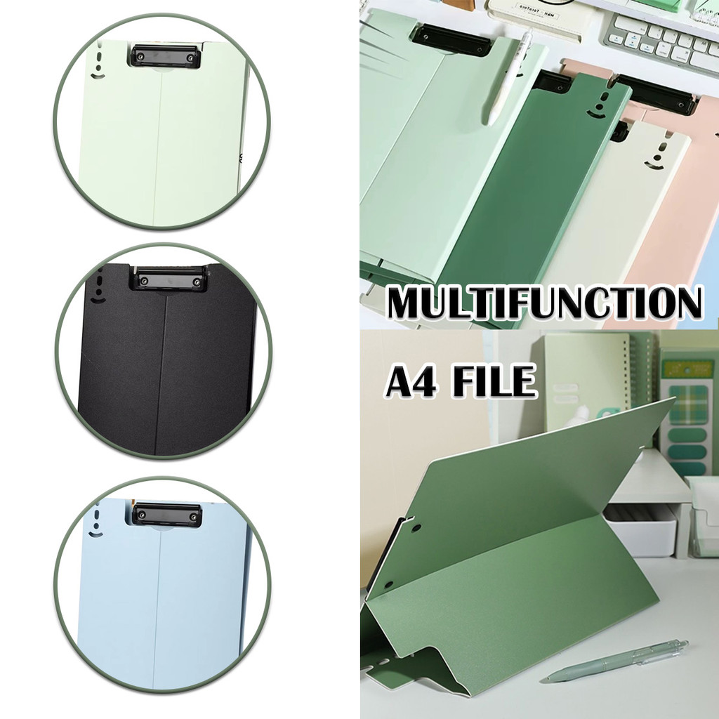 

1PC Papan Ujian Buka Tutup Penjepit pelat logam dicat, tahan karat Warna Pastel Pp Foam Clipboard