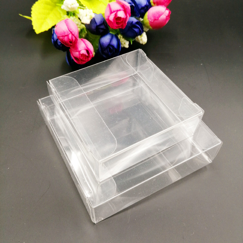 

50pcs ABB Clear Transparent PVC Plastic Box Packaging Wedding Gift Box for Jewelry Storage Boxes Christmas Candy Small Gift Boxs