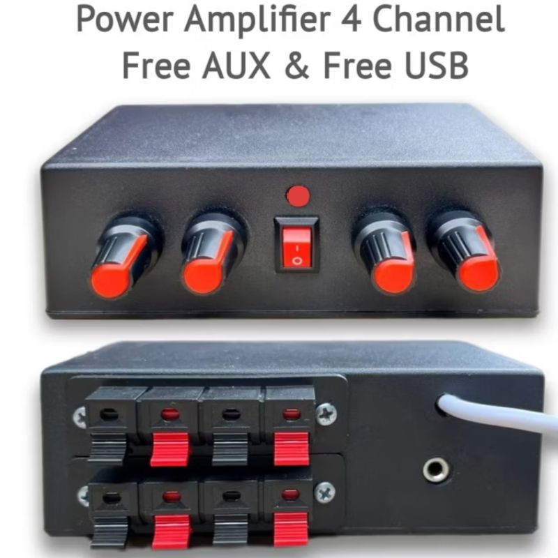 Power Ampli Mini 5V 4 Channel Miniatur Sound System